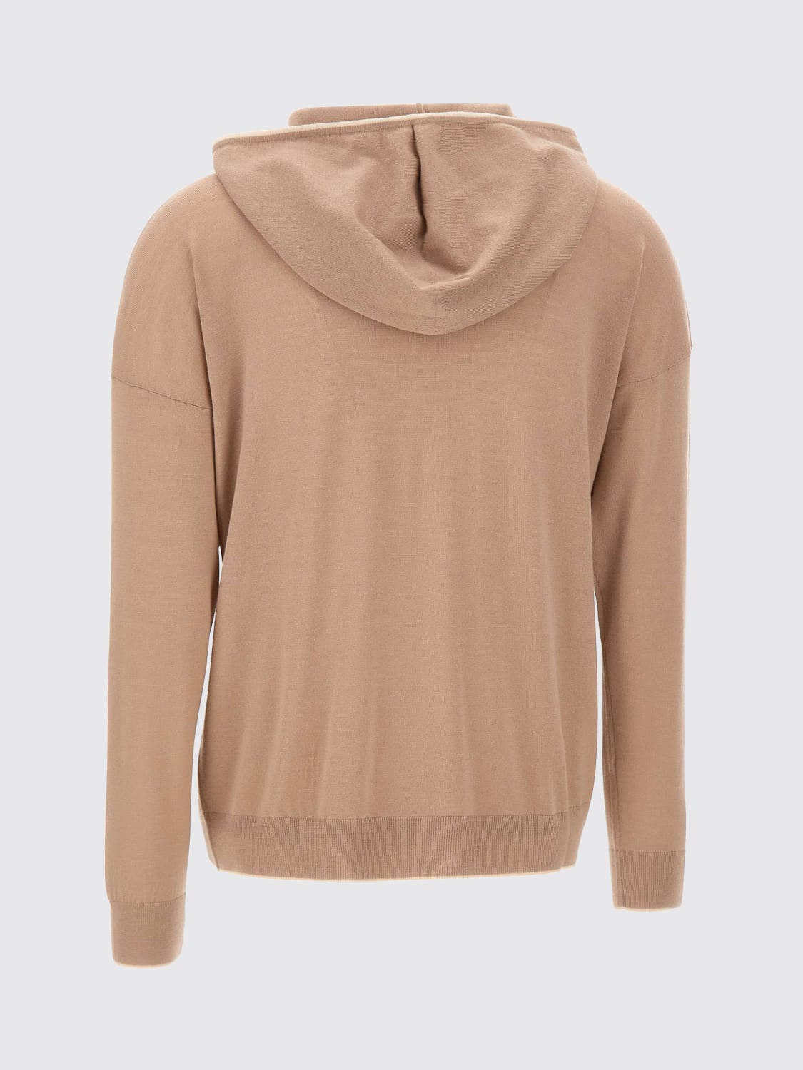 ELEVENTY FELPA: Felpa con cappuccio in maglia di lana Eleventy, Beige - Img 3