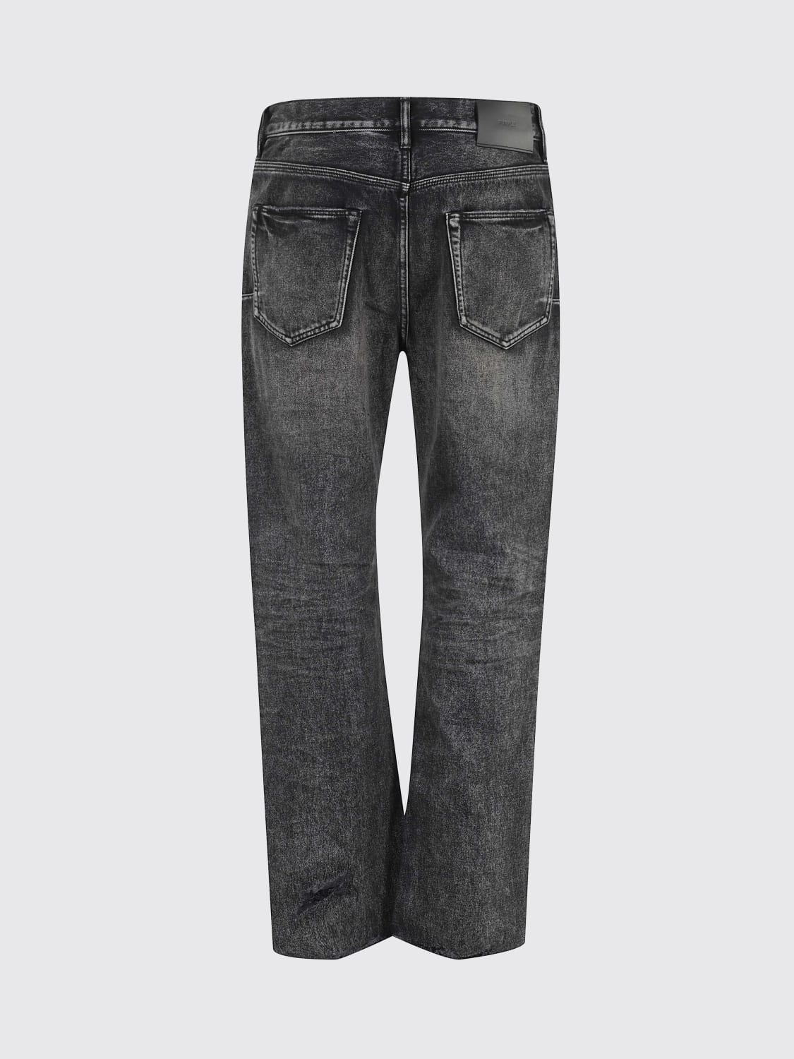 PURPLE JEANS: Jeans men Purple, Black - Img 2