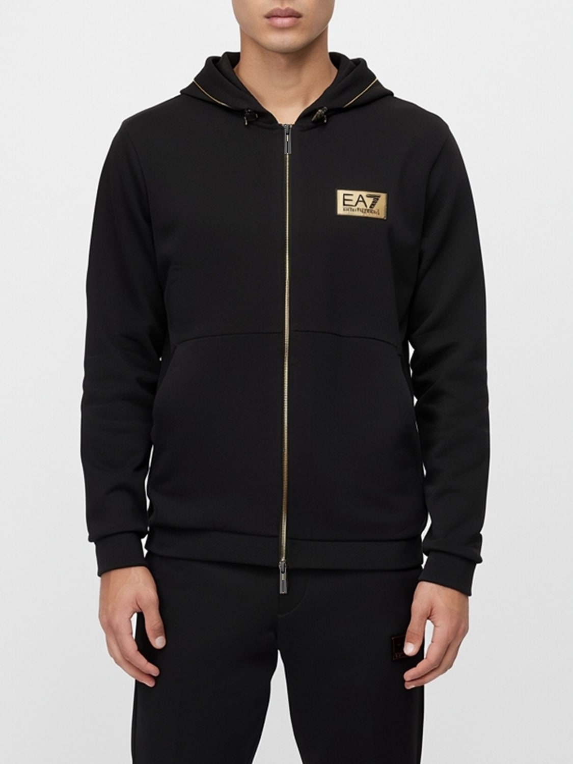 EA7 SUDADERA: Sudadera hombre Ea7, Negro - Img 1