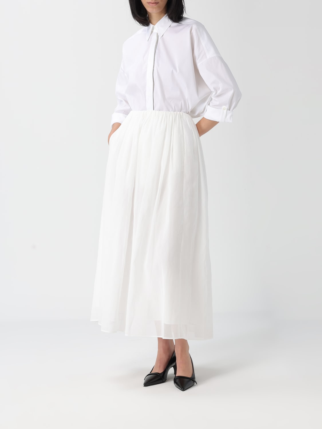 BRUNELLO CUCINELLI CHEMISE: Chemise femme Brunello Cucinelli, Blanc - Img 2