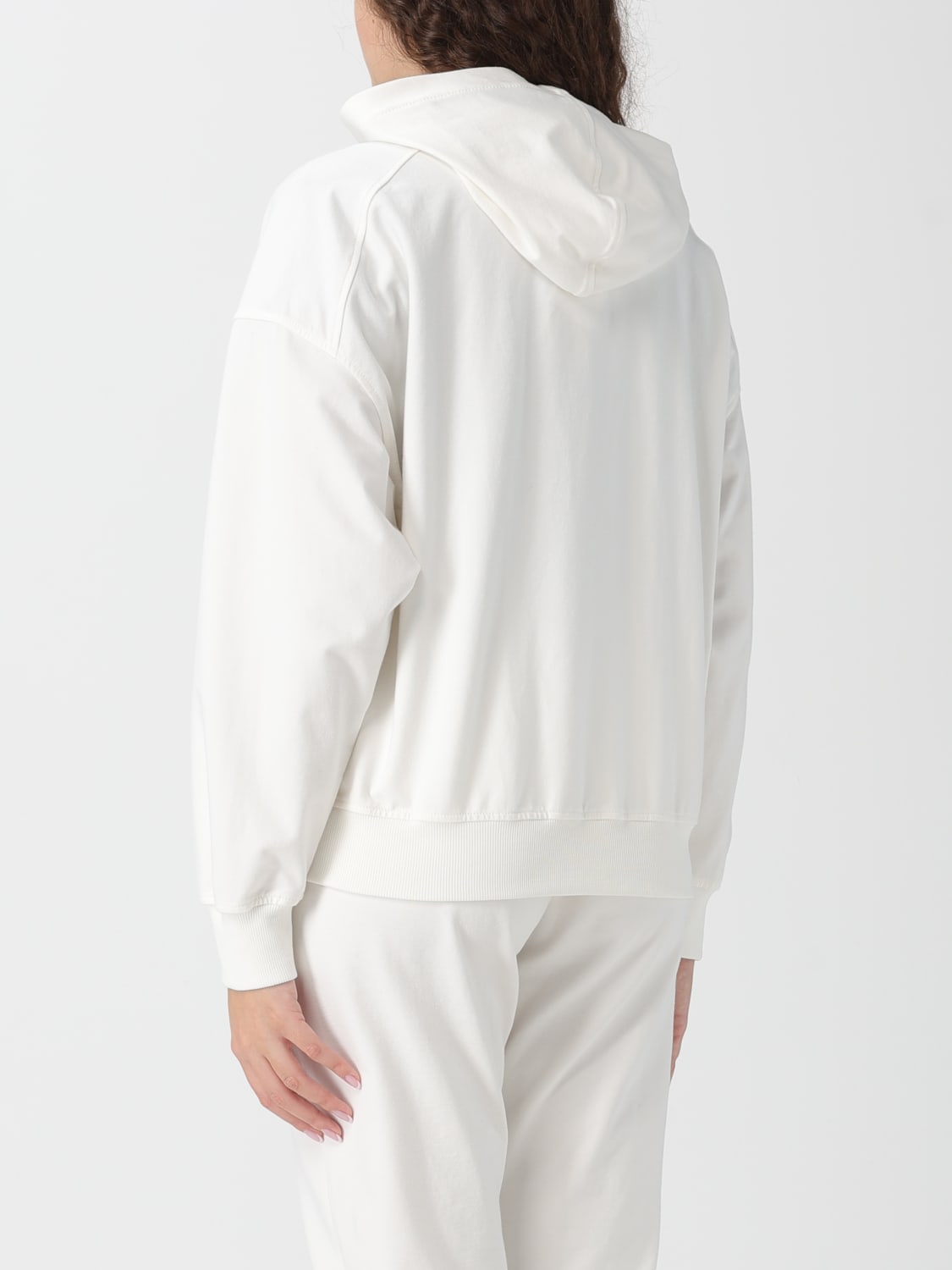 BRUNELLO CUCINELLI SWEATSHIRT: Sweatshirt damen Brunello Cucinelli, Weiß - Img 3