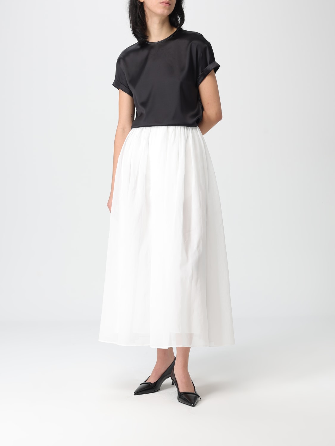 BRUNELLO CUCINELLI SKIRT: Skirt woman Brunello Cucinelli, White - Img 2