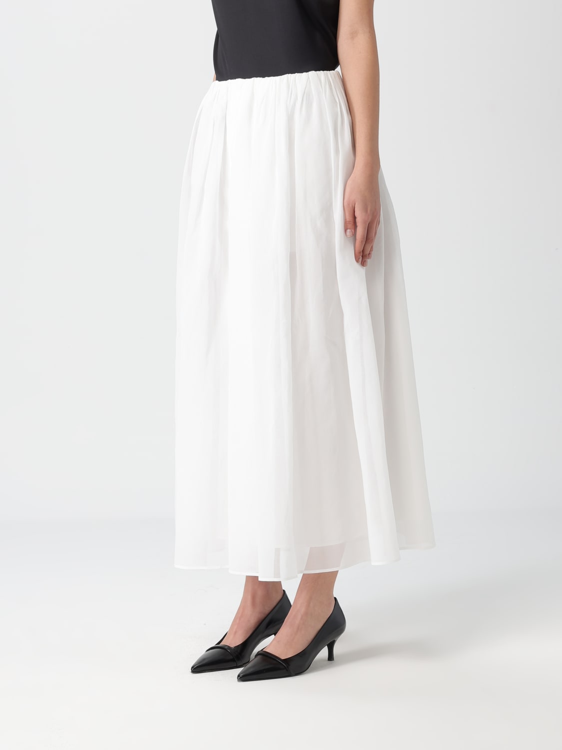 BRUNELLO CUCINELLI SKIRT: Skirt woman Brunello Cucinelli, White - Img 4