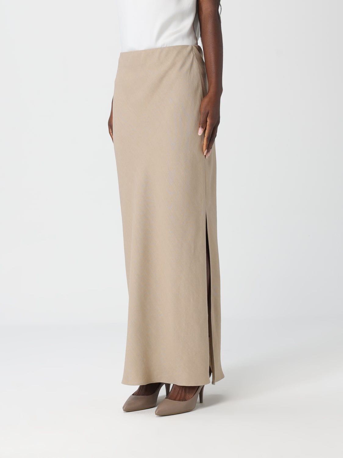 BRUNELLO CUCINELLI FALDA: Falda mujer Brunello Cucinelli, Beige - Img 4