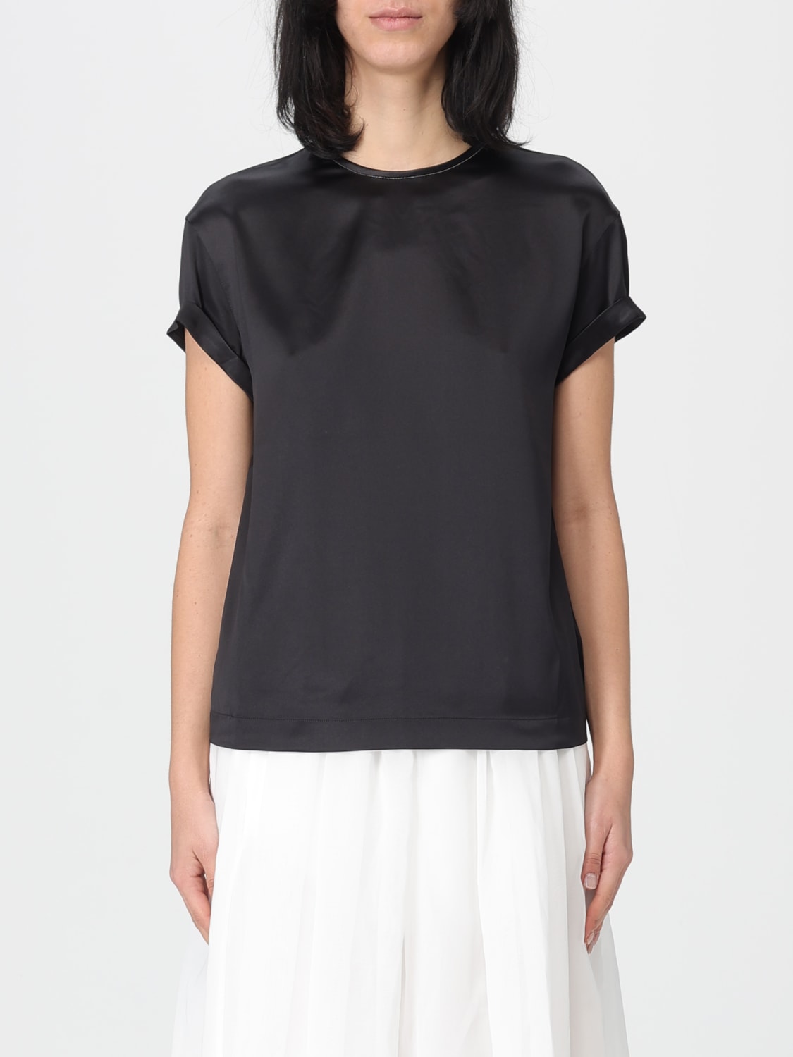 BRUNELLO CUCINELLI TOP: Top woman Brunello Cucinelli, Black - Img 1