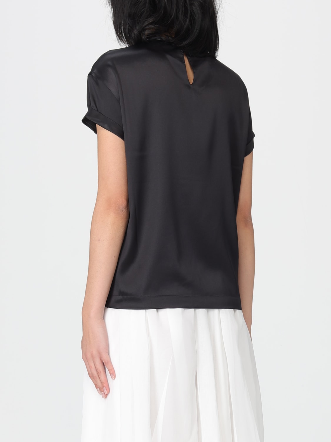 BRUNELLO CUCINELLI TOP: Top woman Brunello Cucinelli, Black - Img 3