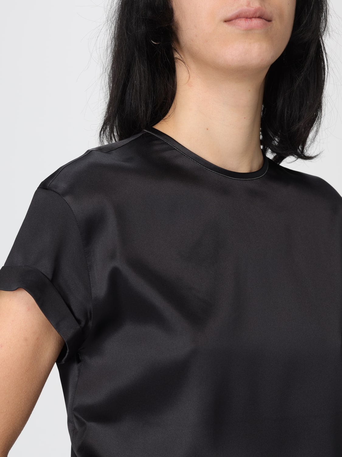BRUNELLO CUCINELLI TOP: Top woman Brunello Cucinelli, Black - Img 5