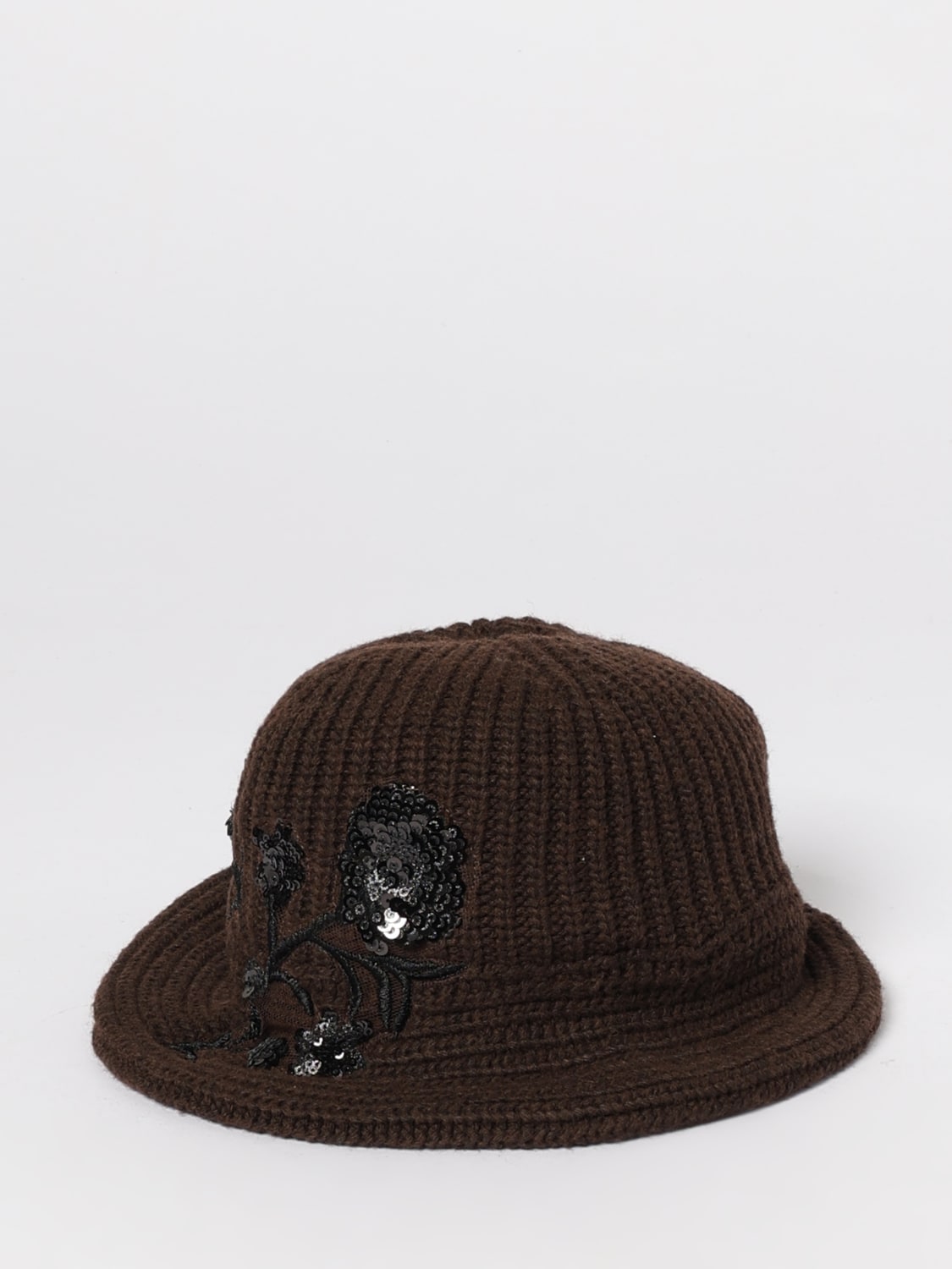 ERMANNO FIRENZE CAPPELLO: Cappello di lana Ermanno Firenze, Marrone - Img 1