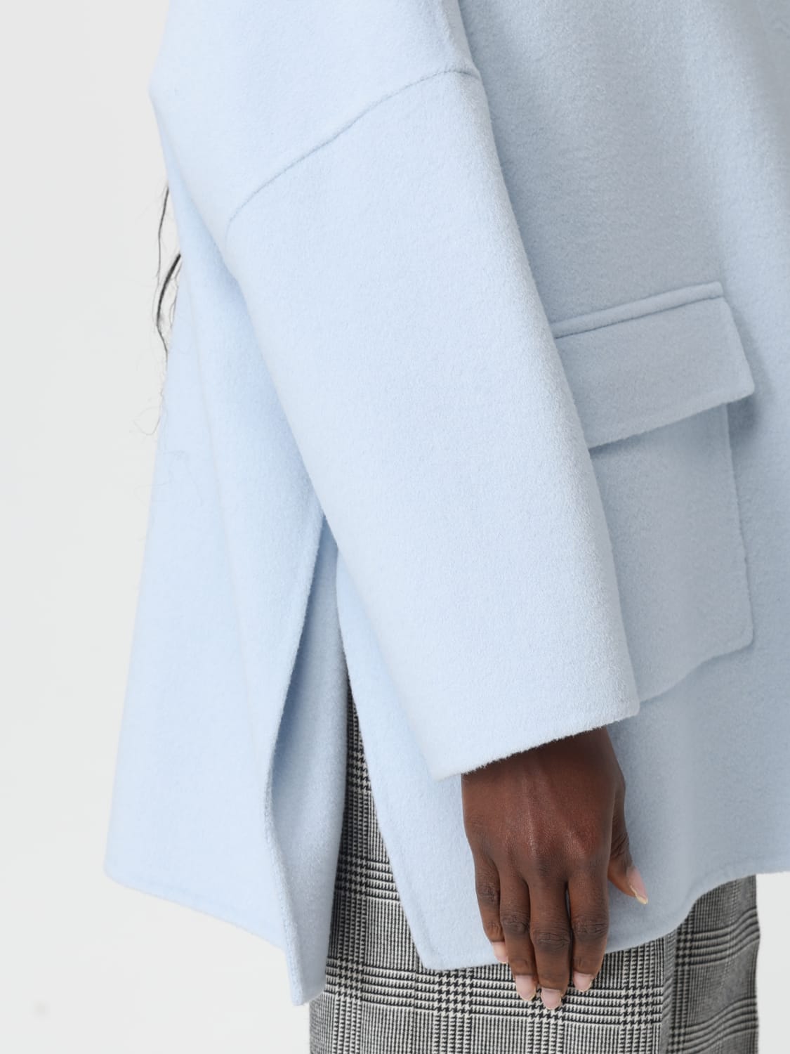 ERMANNO FIRENZE MANTEL: Jacke damen Ermanno Firenze, Blau - Img 4