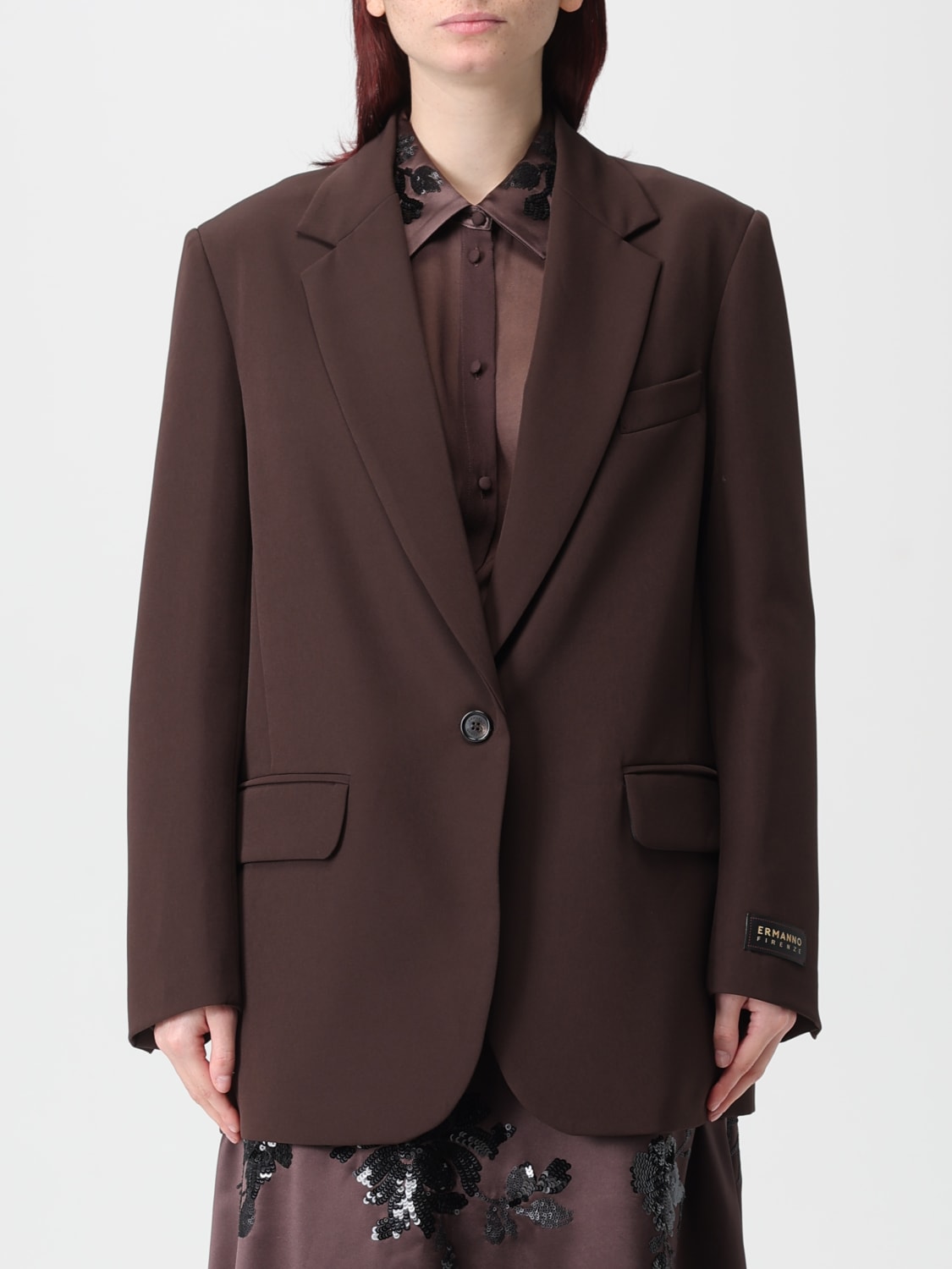 ERMANNO FIRENZE JACKET: Jacket woman Ermanno Firenze, Brown - Img 1