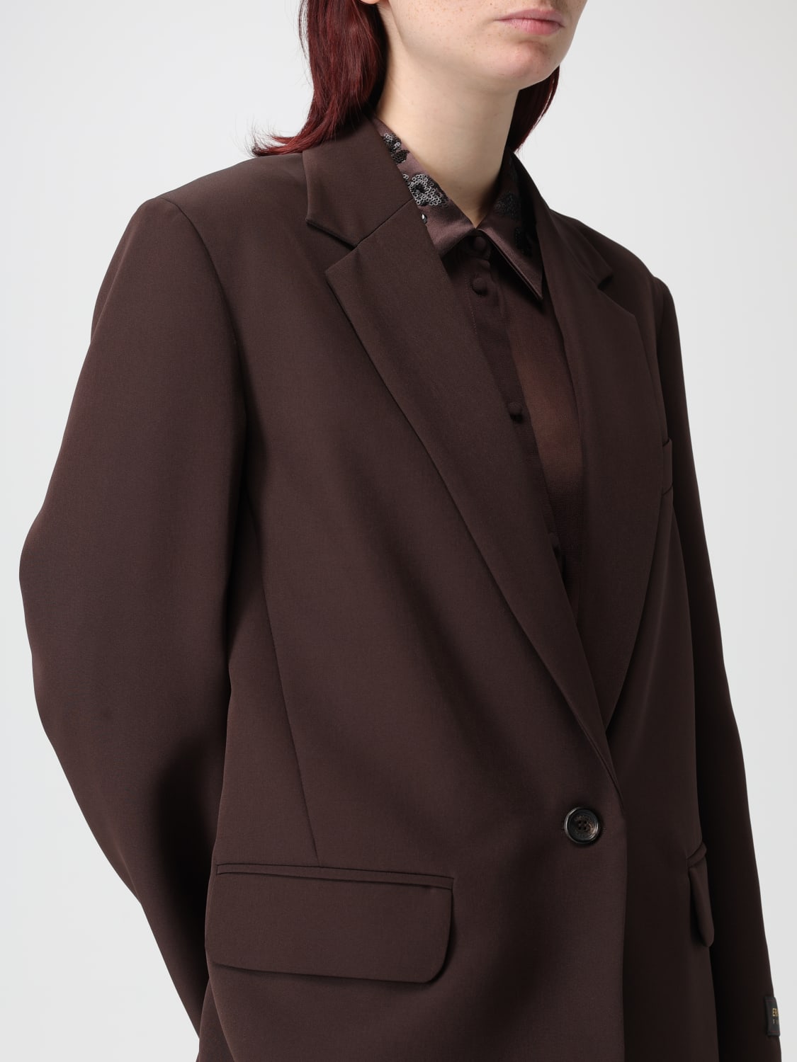 ERMANNO FIRENZE JACKET: Jacket woman Ermanno Firenze, Brown - Img 5