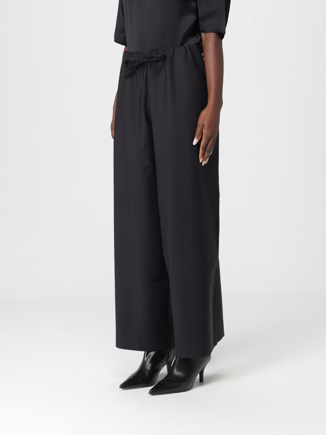 TOTEME PANTALONI: Pantaloni donna Toteme, Nero - Img 4