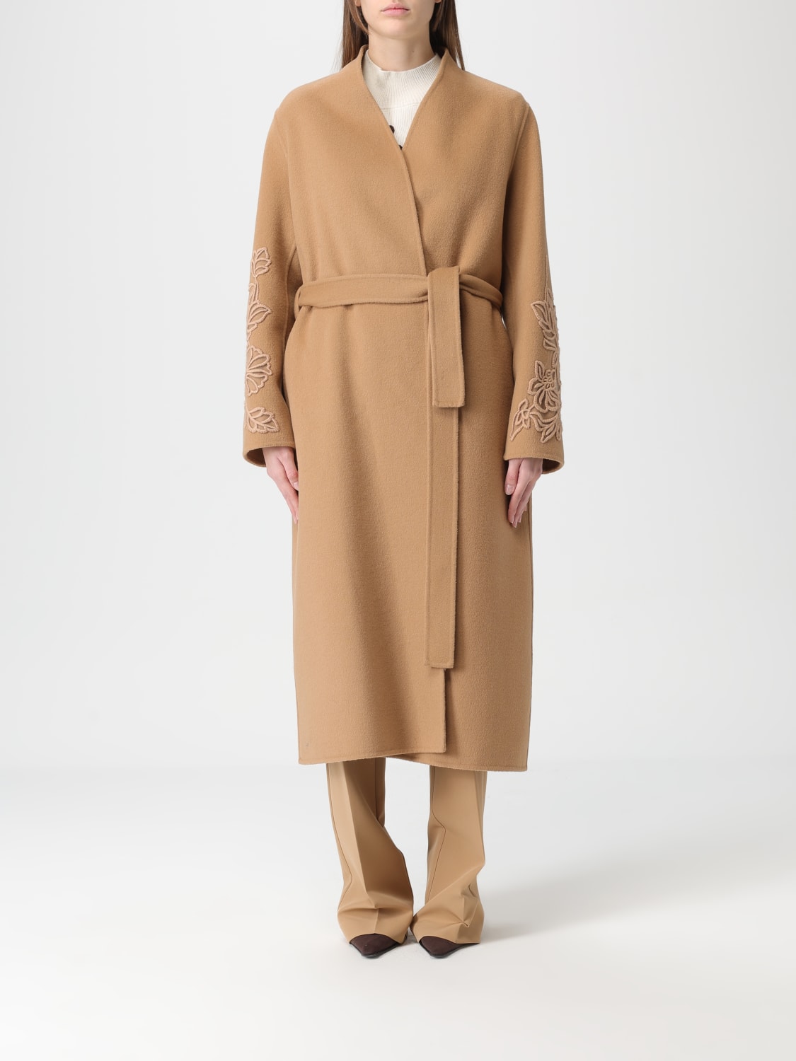 ERMANNO FIRENZE COAT: Coat woman Ermanno Firenze, Beige - Img 1