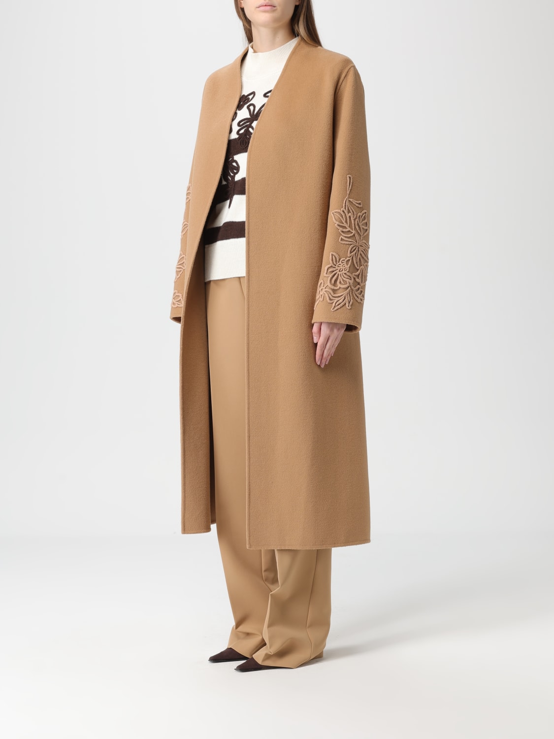 ERMANNO FIRENZE COAT: Coat woman Ermanno Firenze, Beige - Img 3