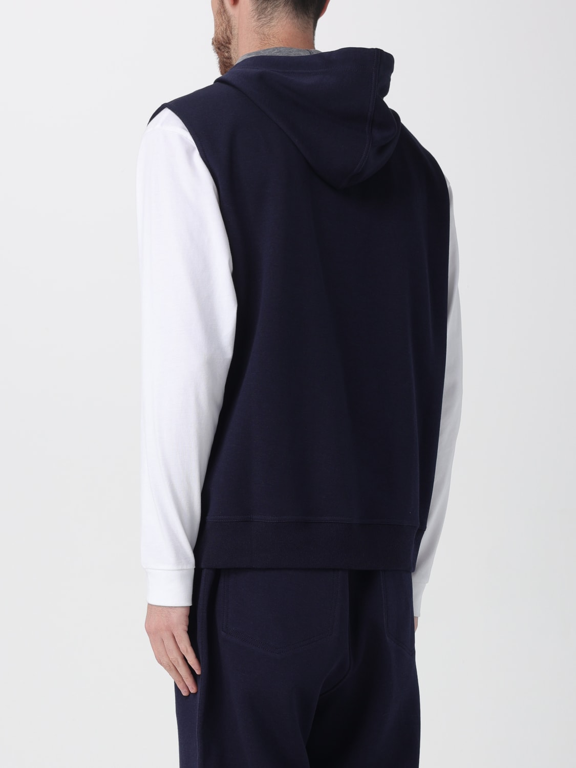 BRUNELLO CUCINELLI SWEATSHIRT: Sweatshirt homme Brunello Cucinelli, Bleu - Img 3