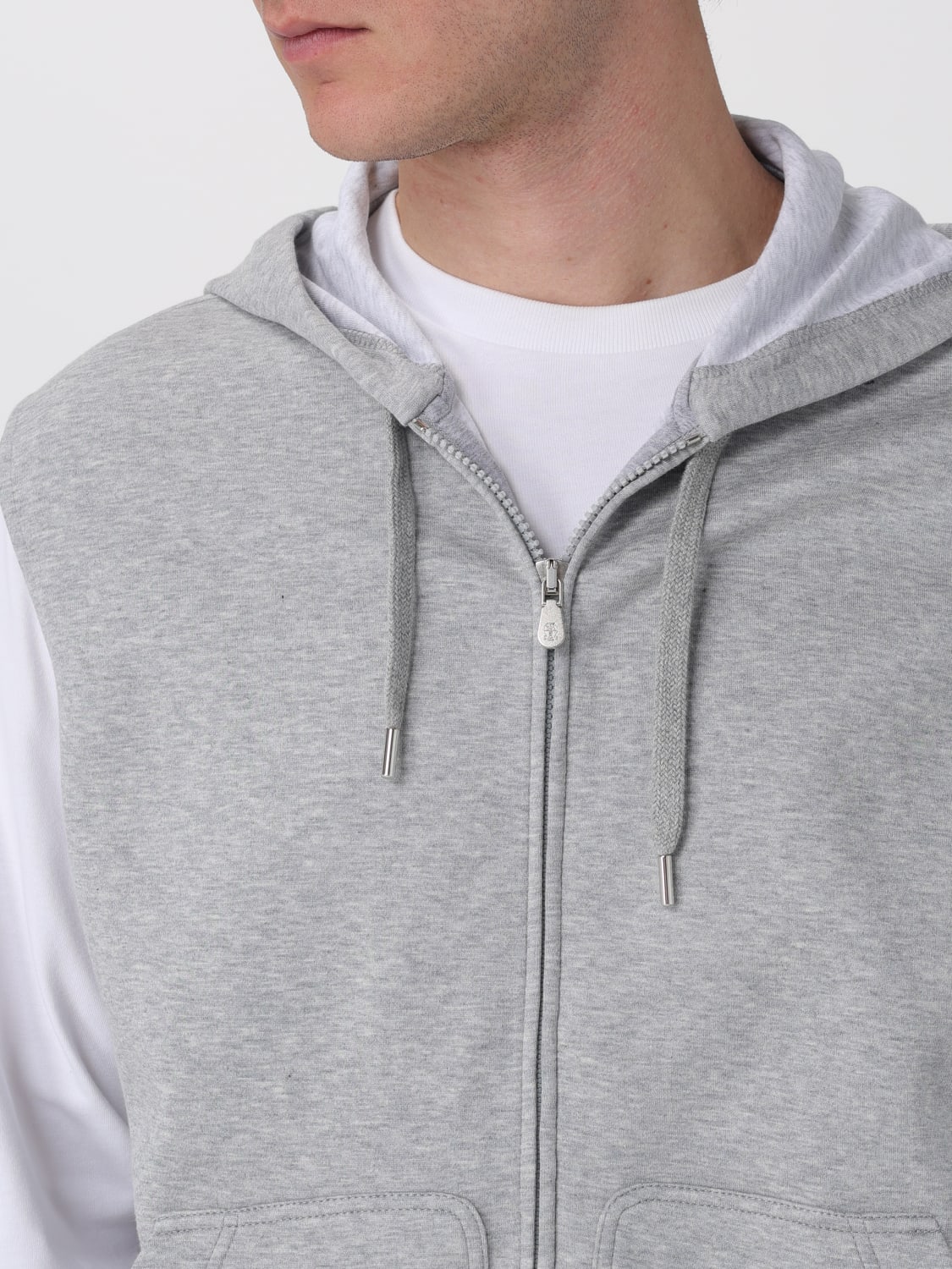 BRUNELLO CUCINELLI SWEATSHIRT: Sweatshirt homme Brunello Cucinelli, Gris - Img 5