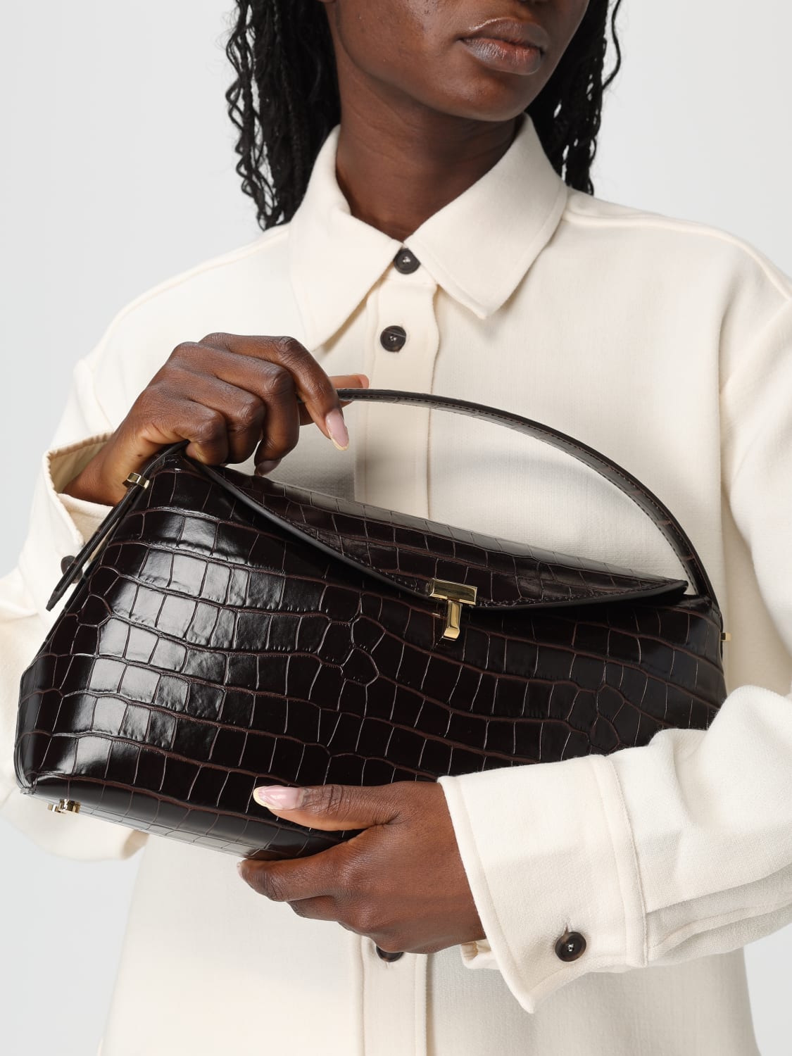 TOTEME BORSA A MANO: Borsa a mano donna Toteme, Marrone - Img 2