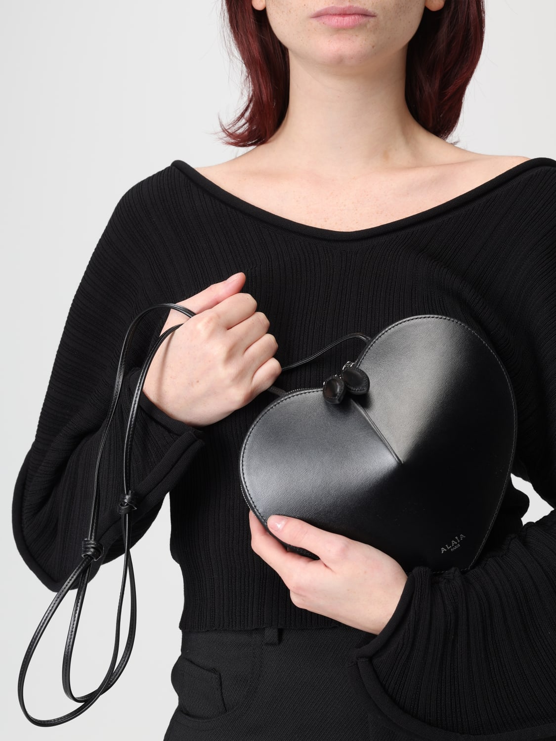 ALAÏA SHOULDER BAG: Shoulder bag woman AlaÏa, Black - Img 2