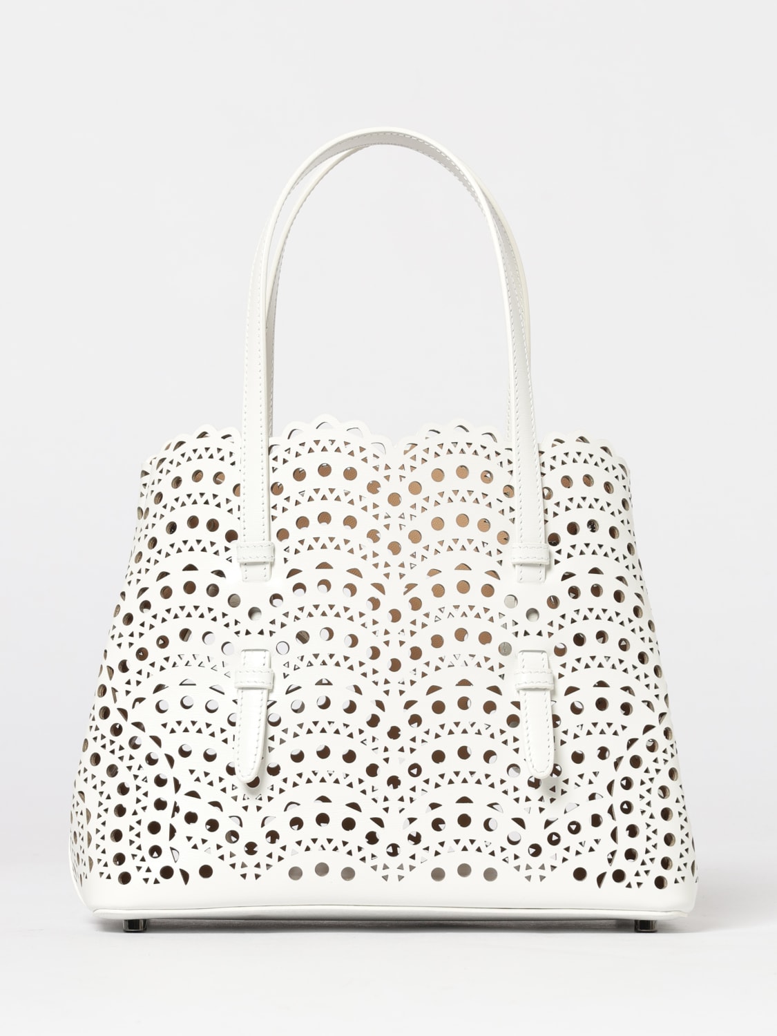 ALAÏA HANDBAG: Handbag woman AlaÏa, White - Img 1