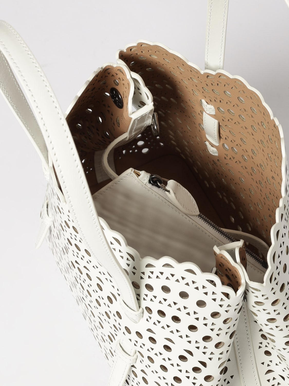 ALAÏA HANDBAG: Handbag woman AlaÏa, White - Img 5