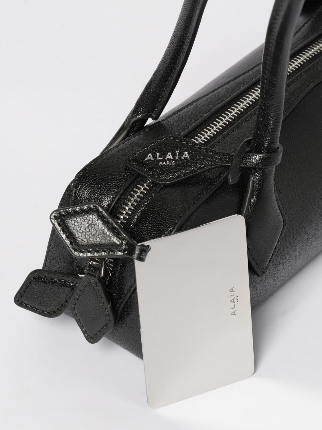 ALAÏA SHOULDER BAG: Shoulder bag woman AlaÏa, Black - Img 4