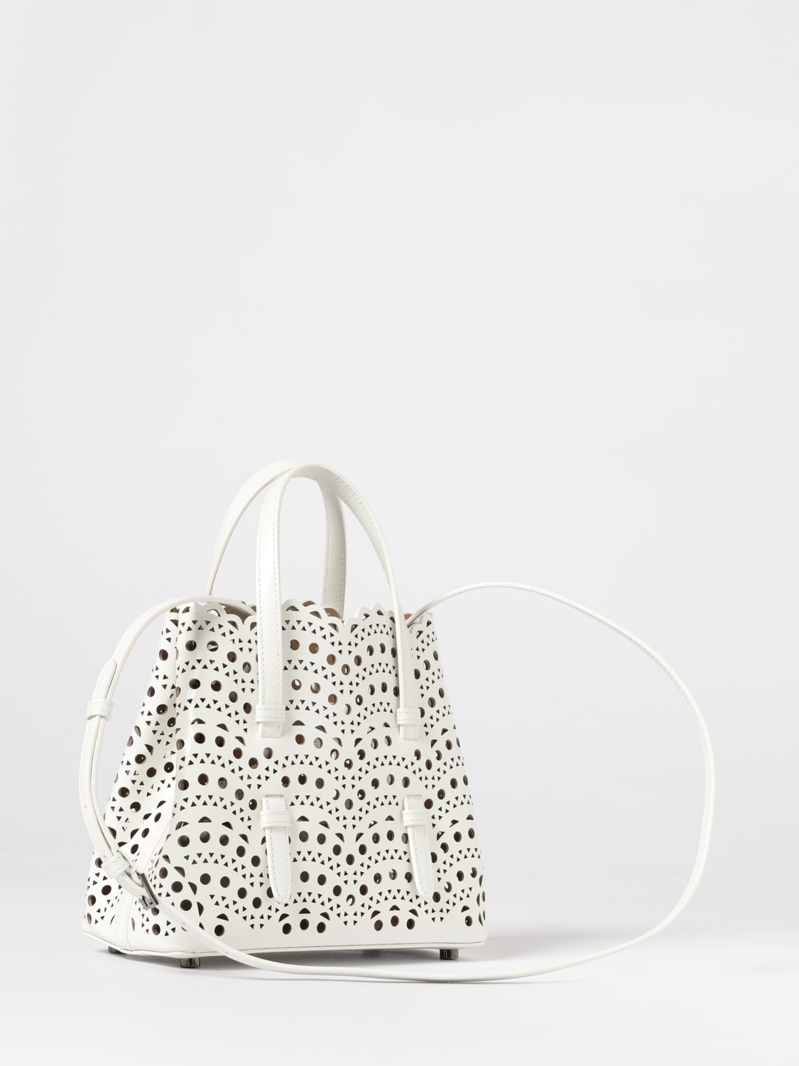 ALAÏA HANDBAG: Handbag woman AlaÏa, White - Img 3