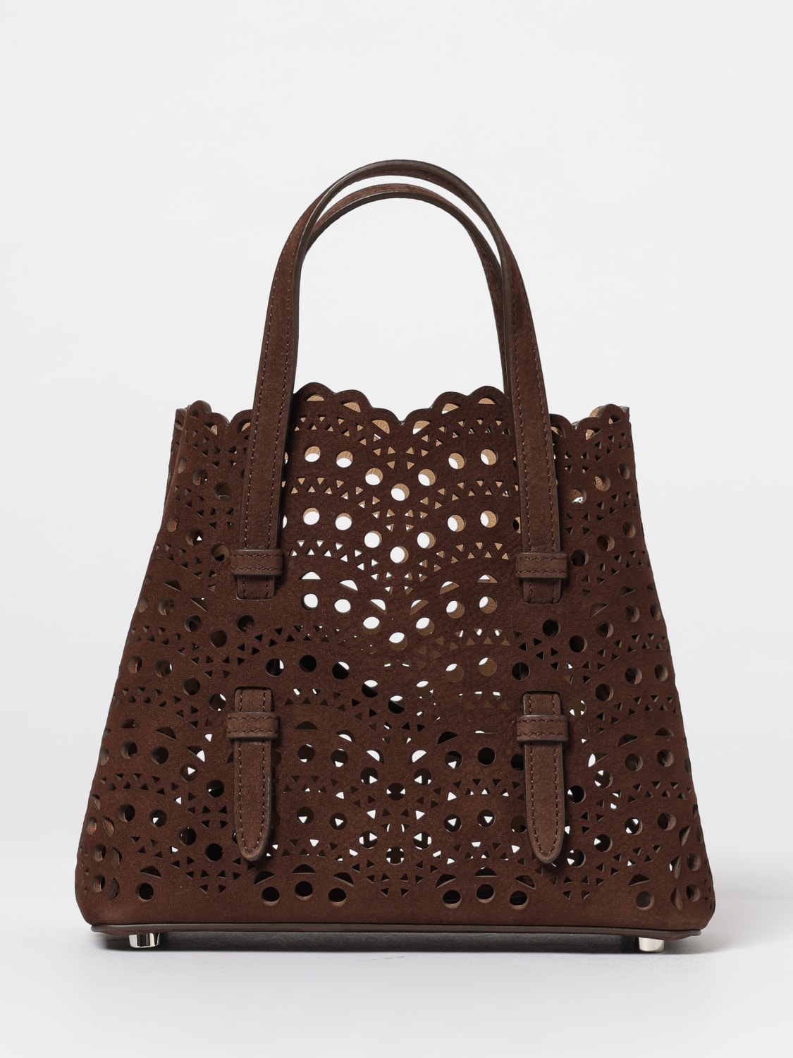 ALAÏA HANDBAG: Handbag woman AlaÏa, Brown - Img 1