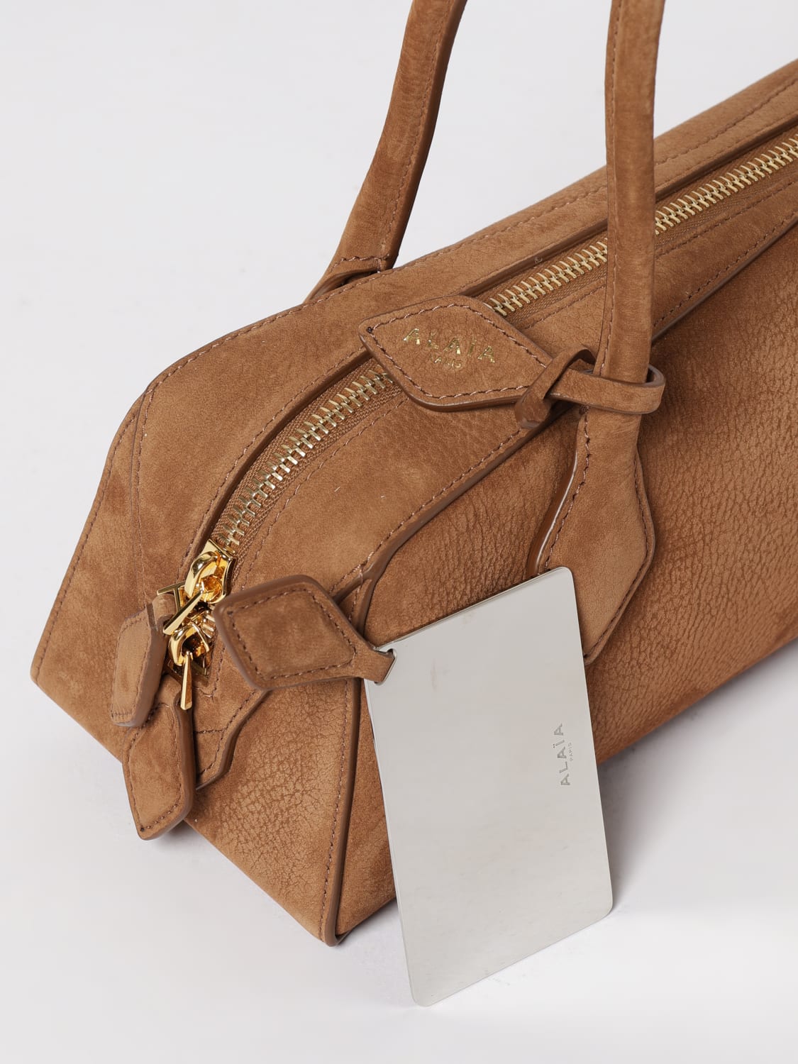 ALAÏA SHOULDER BAG: Shoulder bag woman AlaÏa, Brown - Img 4