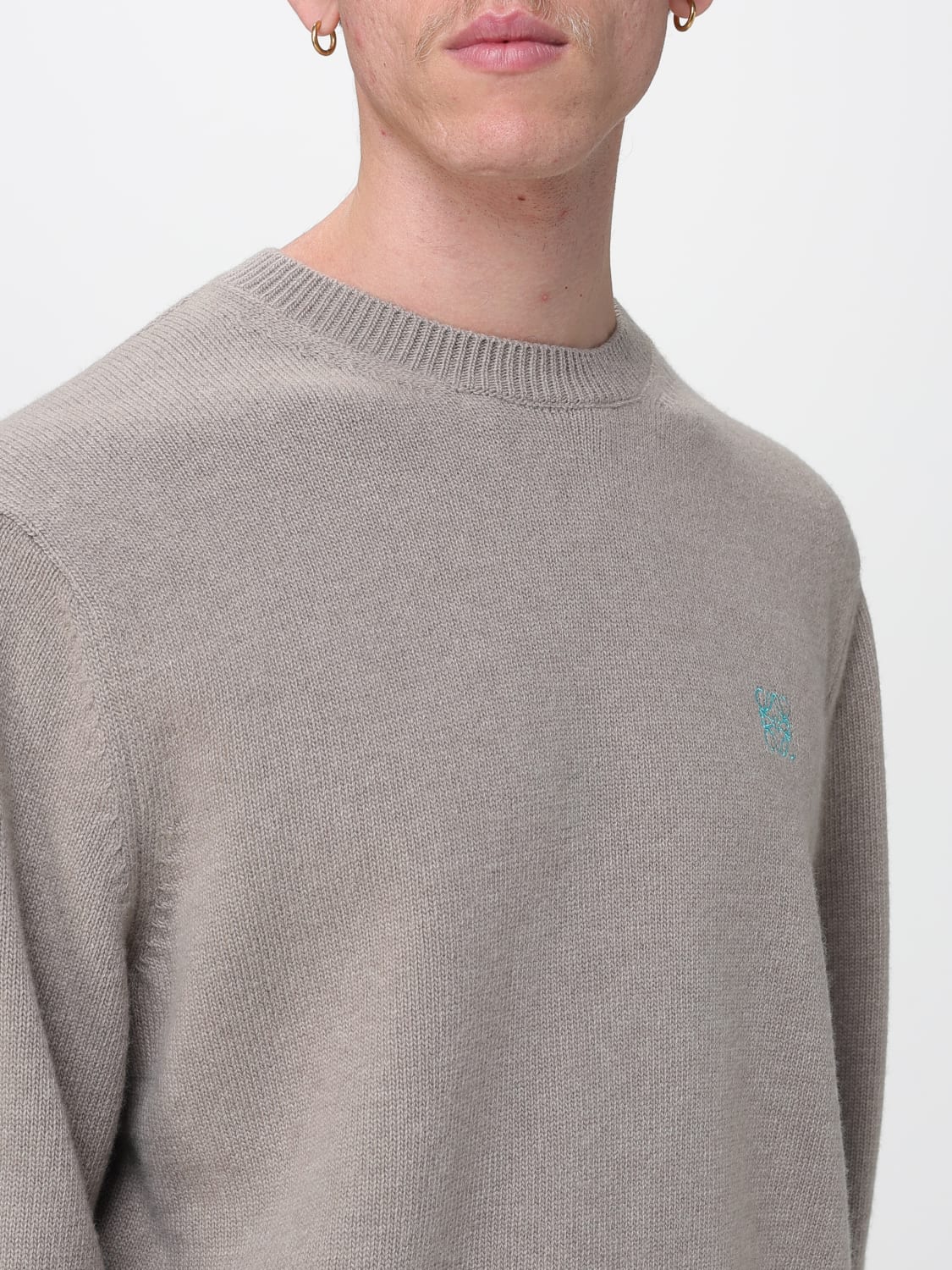 LOEWE 毛衣: 毛衣 男士 Loewe, 灰色 - Img 5