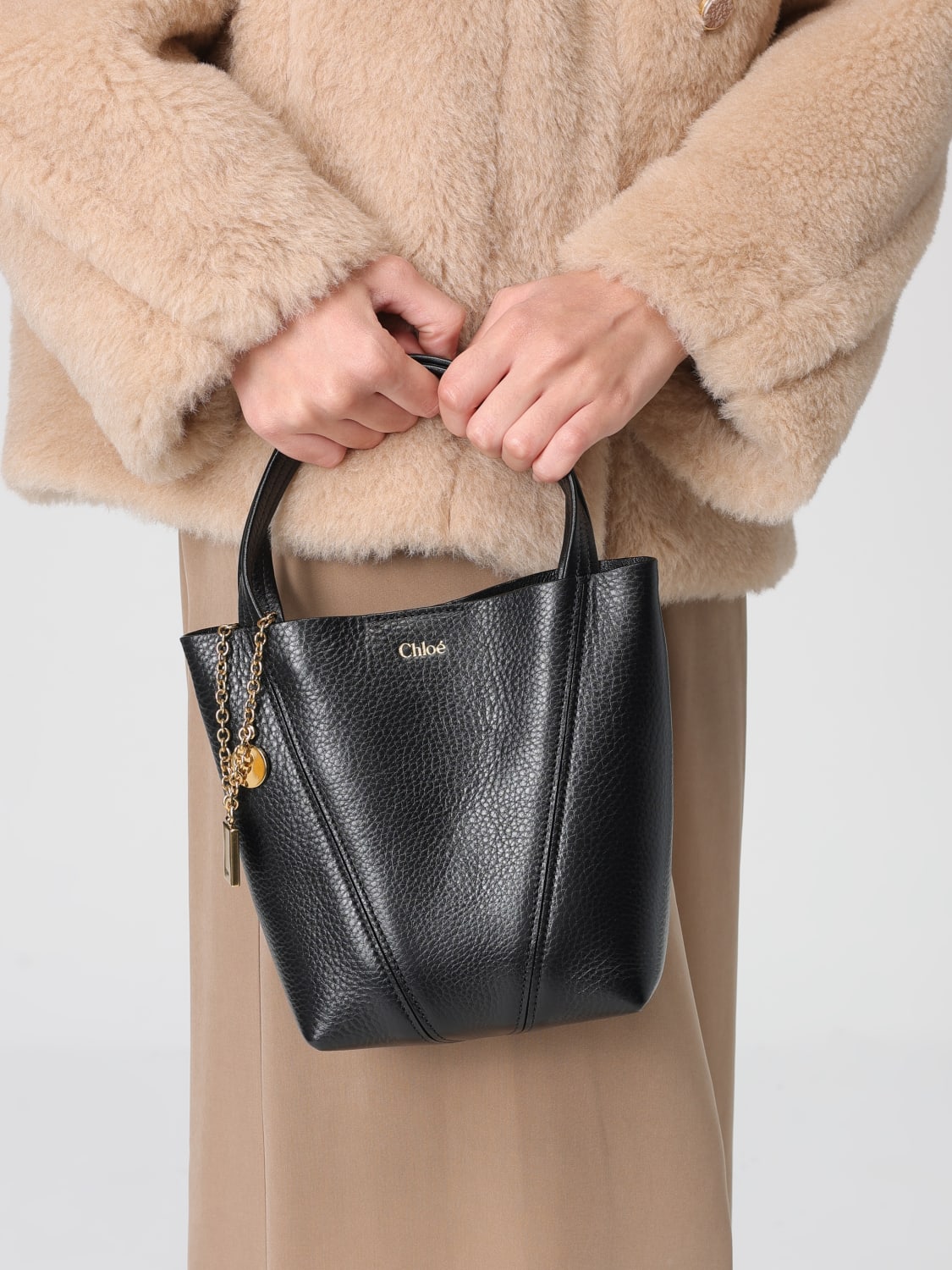 CHLOÉ SAC PORTÉ ÉPAULE: Sac porté épaule femme ChloÉ, Noir - Img 2