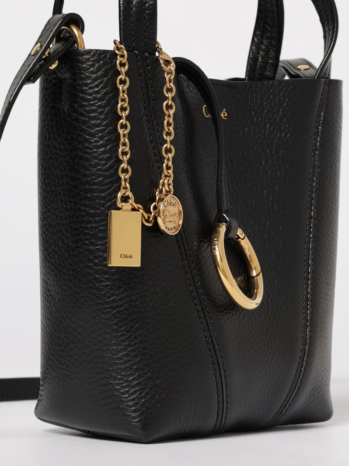 CHLOÉ SAC PORTÉ ÉPAULE: Sac porté épaule femme ChloÉ, Noir - Img 4