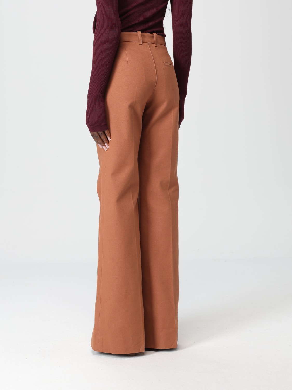 CHLOÉ PANTALONI: Pantaloni donna ChloÉ, Marrone - Img 3