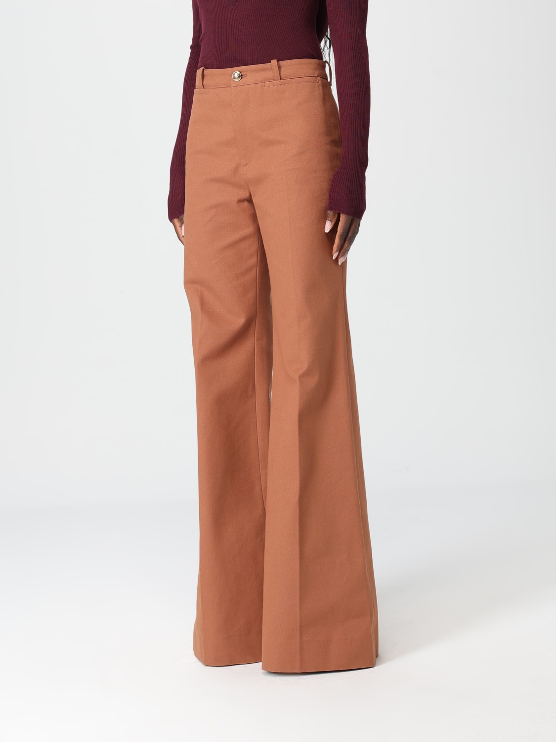 CHLOÉ PANTALONI: Pantaloni donna ChloÉ, Marrone - Img 4