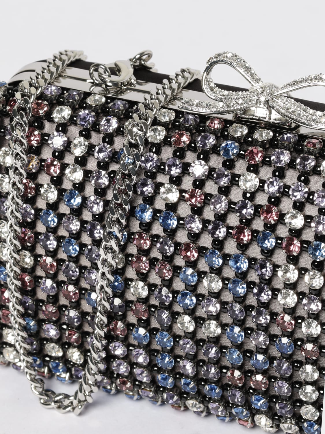 SELF-PORTRAIT SHOULDER BAG: Shoulder bag woman Self-portrait, Multicolor - Img 3