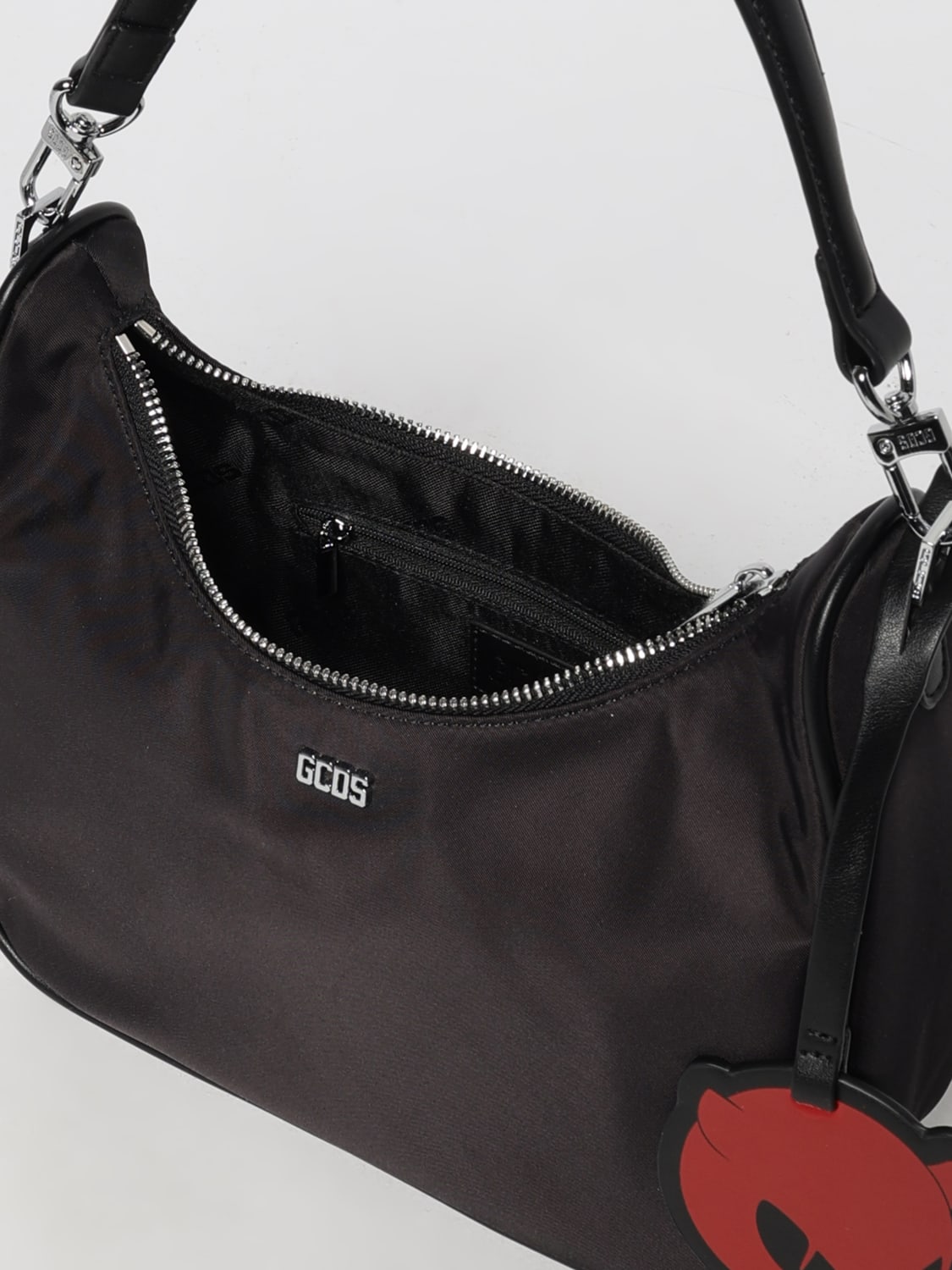 GCDS SAC PORTÉ ÉPAULE: Sac porté épaule femme GCDS, Noir - Img 3