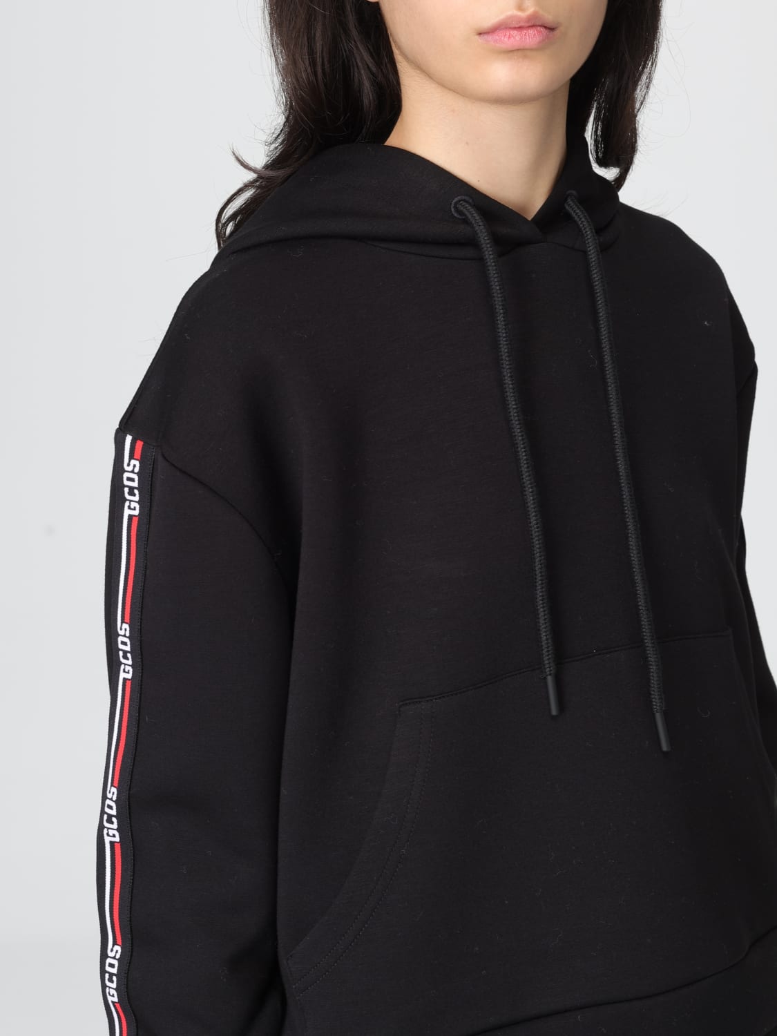 GCDS SWEATSHIRT: Sweater woman GCDS, Black - Img 4