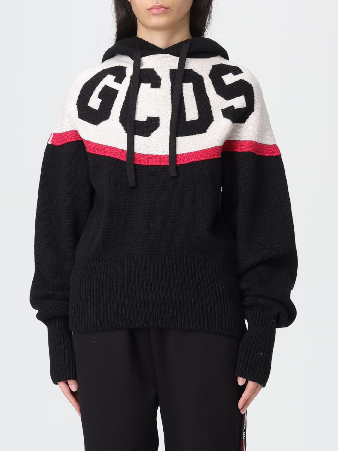 GCDS SWEATSHIRT: Pullover damen GCDS, Schwarz - Img 1