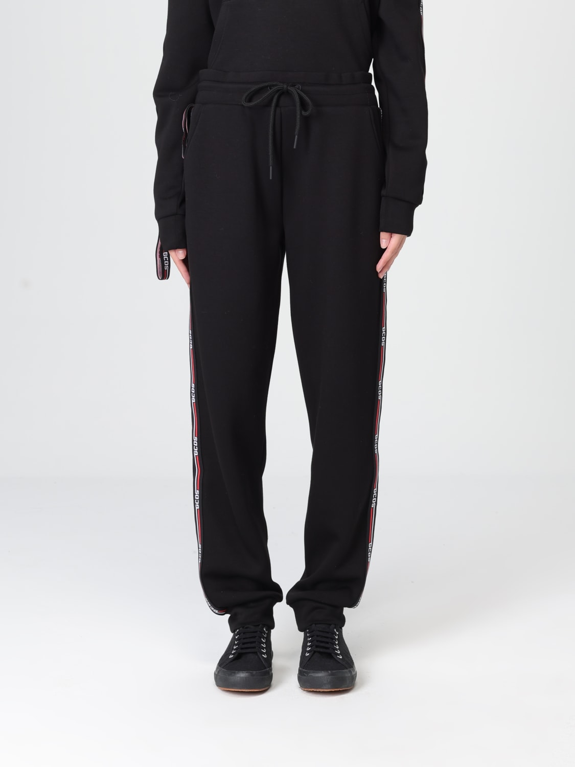 GCDS PANTALON: Pantalon femme GCDS, Noir - Img 1