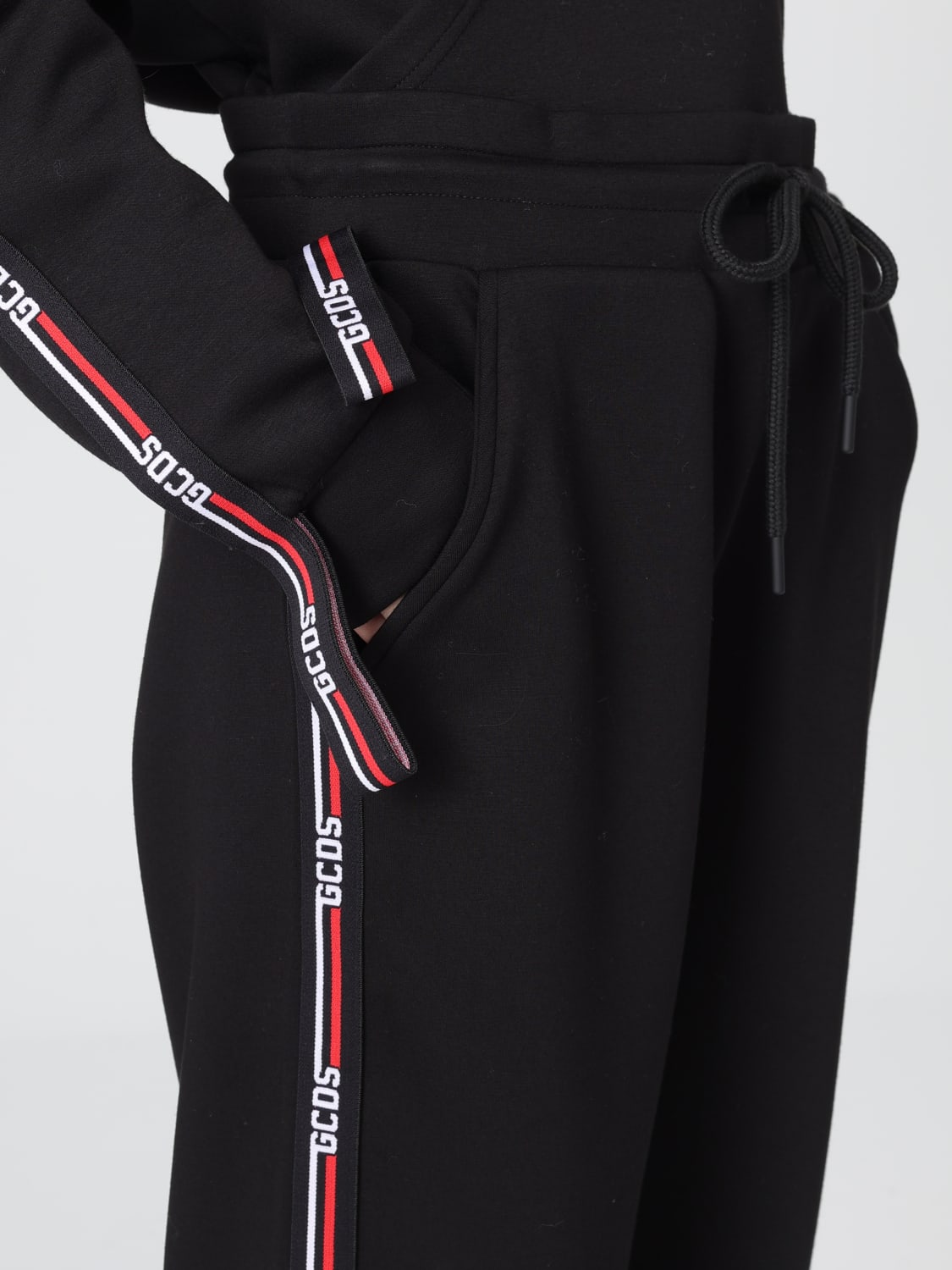 GCDS PANTALON: Pantalon femme GCDS, Noir - Img 4