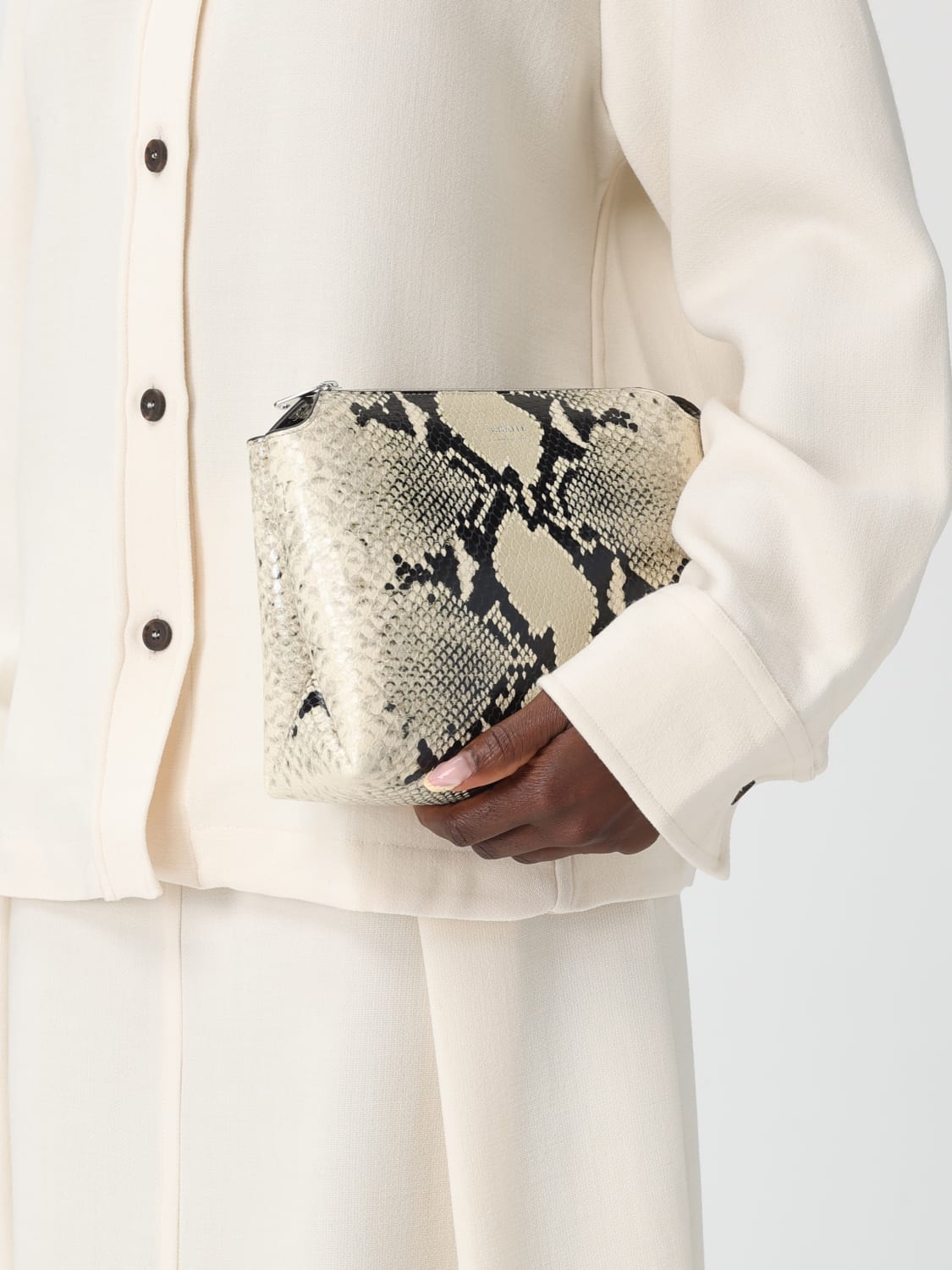 KHAITE BORSA A SPALLA: Borsa a spalla donna Khaite, Beige - Img 2