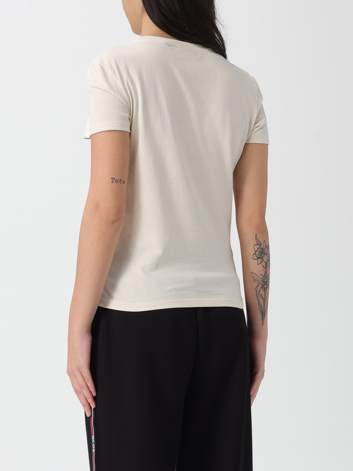 GCDS T-SHIRT: T-shirt femme GCDS, Beige - Img 2