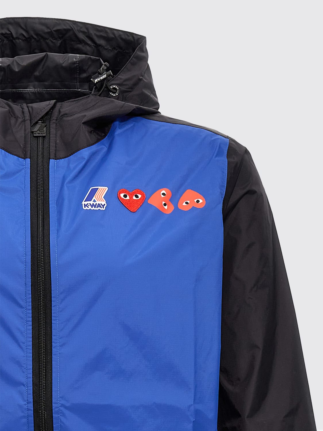 COMME DES GARCONS PLAY X K-WAY JACKET: Jacket men Comme Des Garçons Play, Blue - Img 3