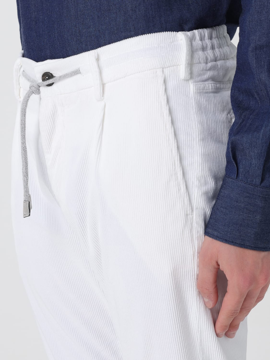 ELEVENTY PANTS: Pants men Eleventy, White - Img 3
