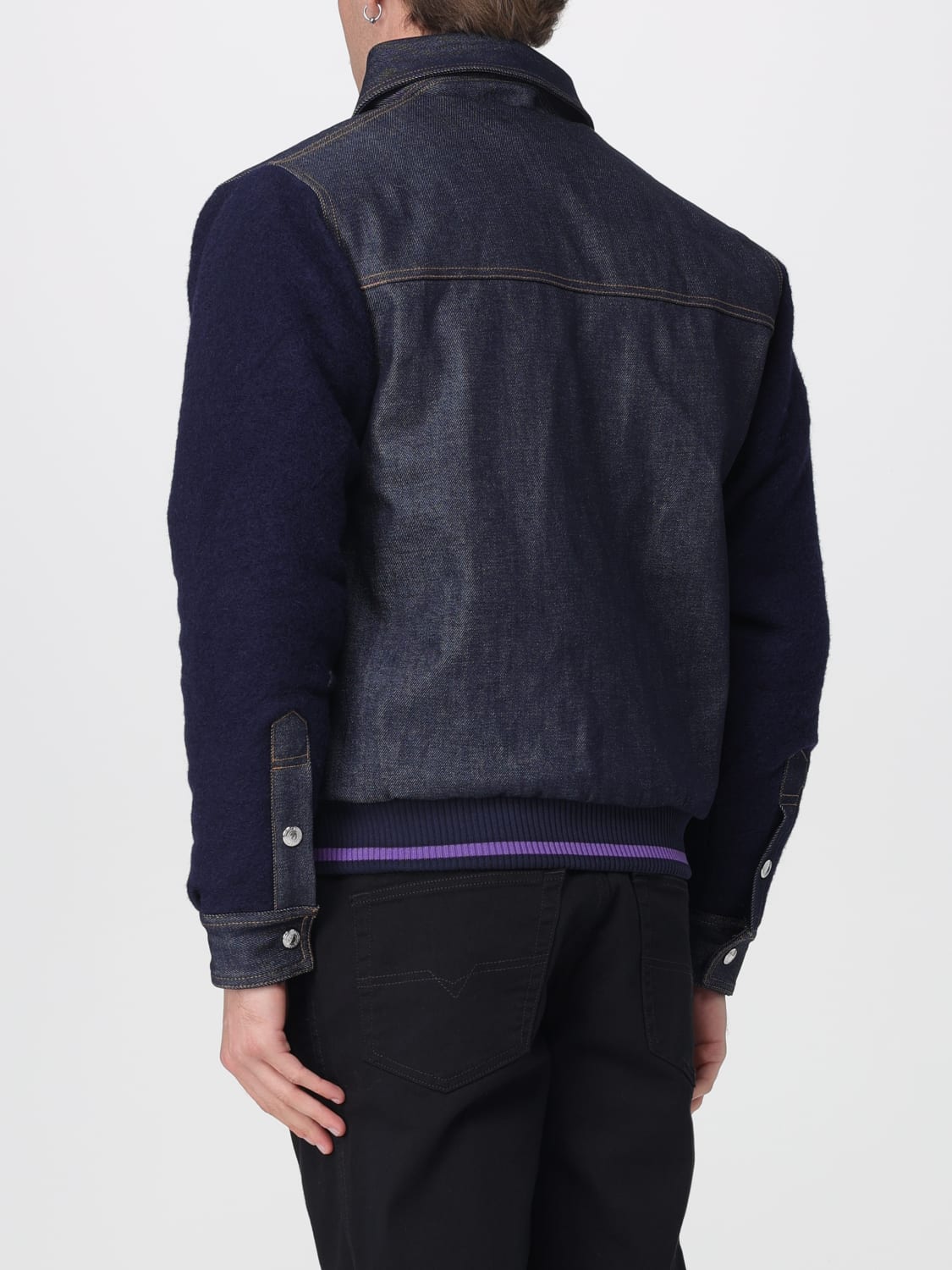 GCDS JACKET: Coat men GCDS, Blue - Img 2