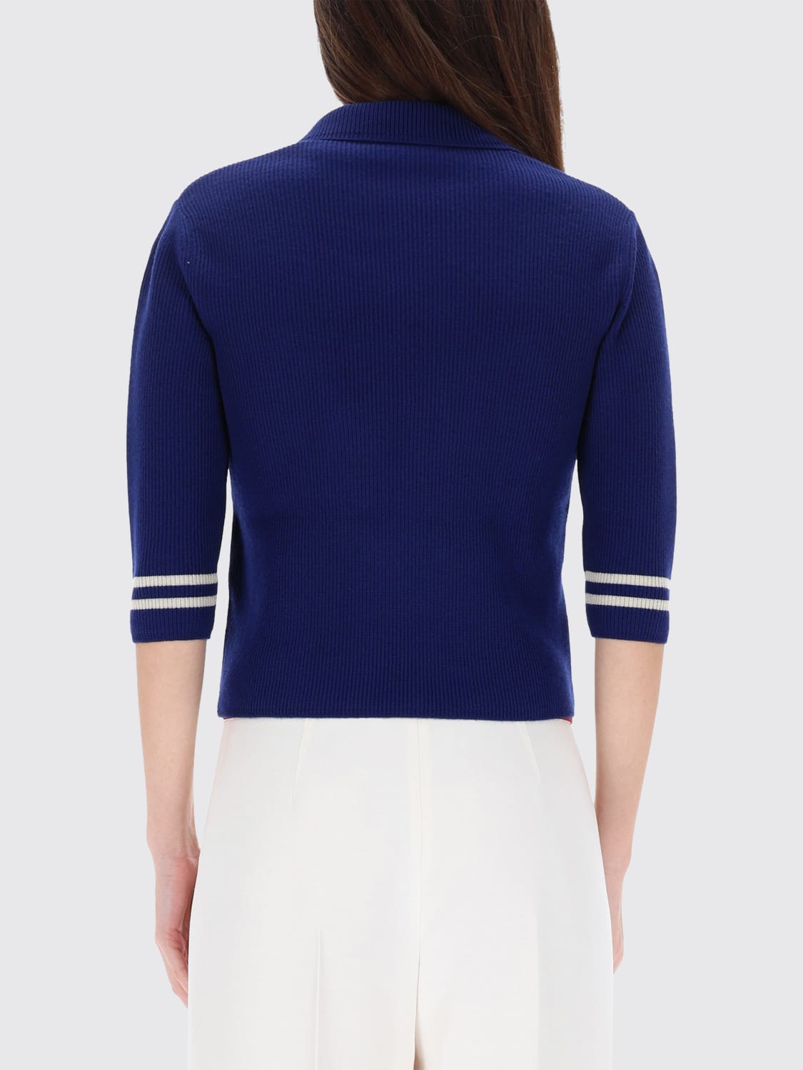 VALENTINO SWEATER: Blazer woman Valentino, Blue - Img 3