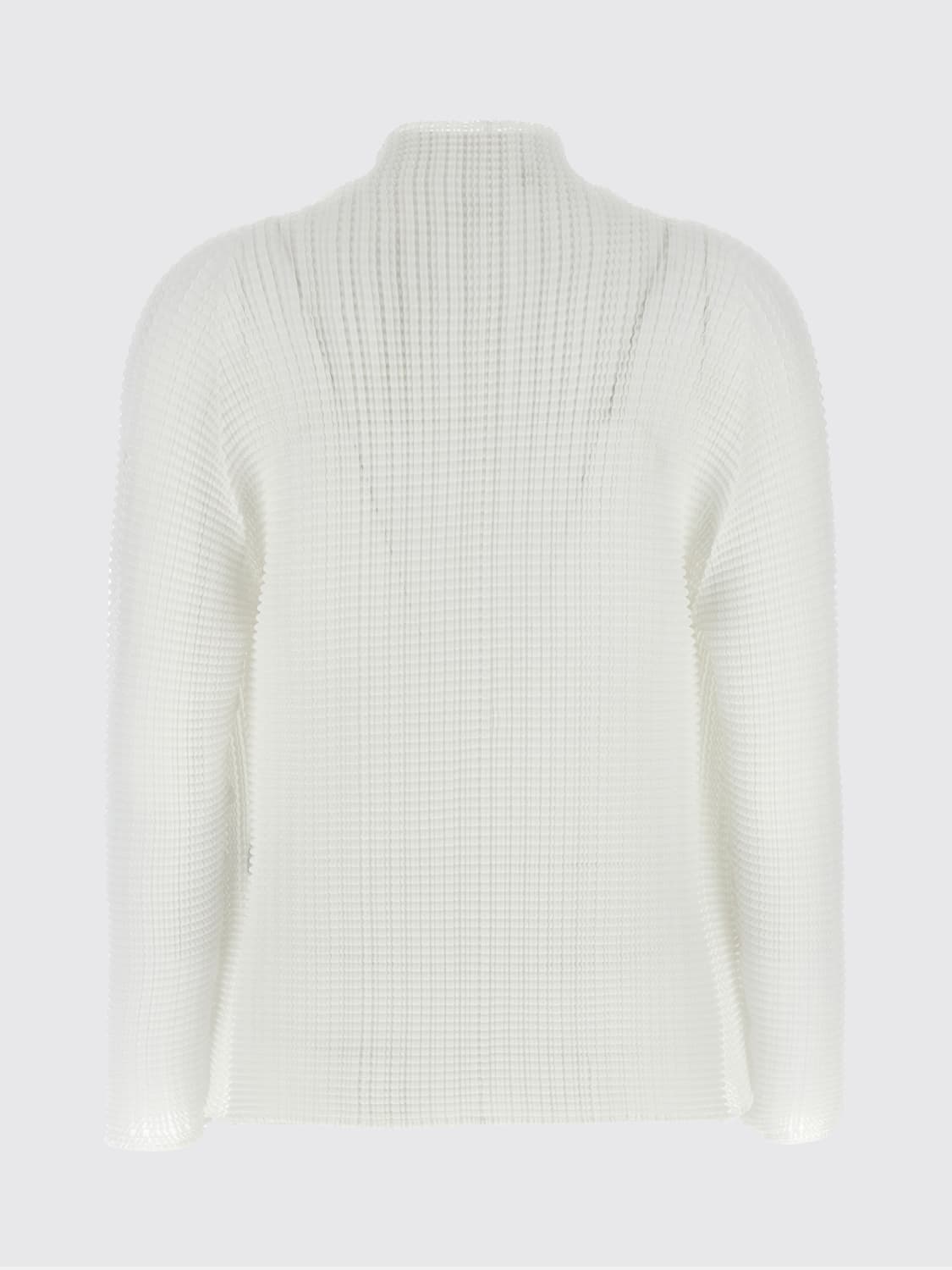 ISSEY MIYAKE PULLOVER: Strickjacke damen Issey Miyake, Weiß - Img 2