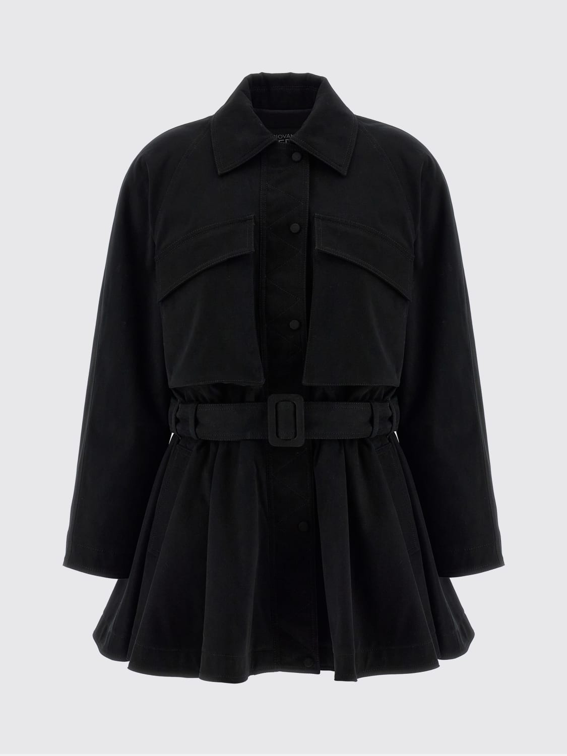 GIOVANNI BEDIN ABITO: Abito Giovanni Bedin con cintura, Nero - Img 1