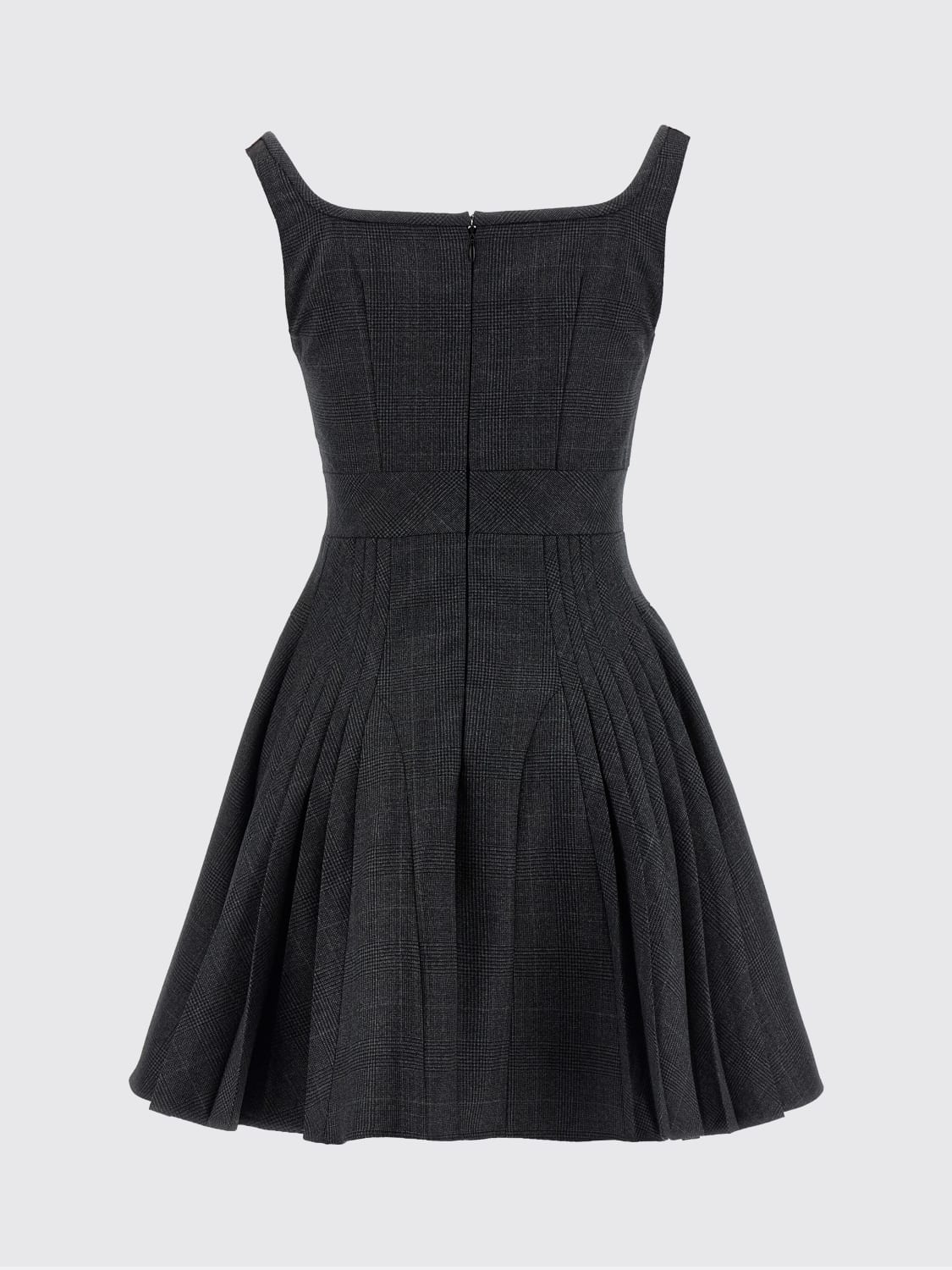 GIOVANNI BEDIN ABITO: Abito mini Principe di galles Giovanni Bedin, Grigio - Img 2