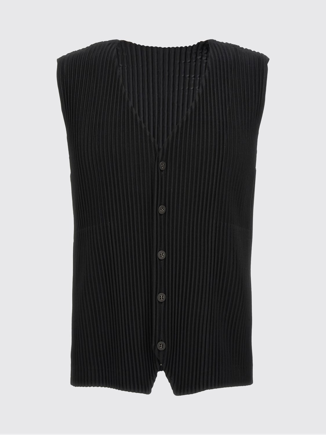 HOMME PLISSE' ISSEY MIYAKE SUIT VEST: Suit vest men Homme Plisse' Issey Miyake, Black - Img 1
