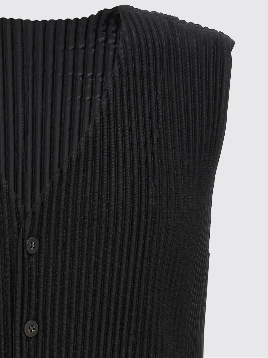 HOMME PLISSE' ISSEY MIYAKE SUIT VEST: Suit vest men Homme Plisse' Issey Miyake, Black - Img 3